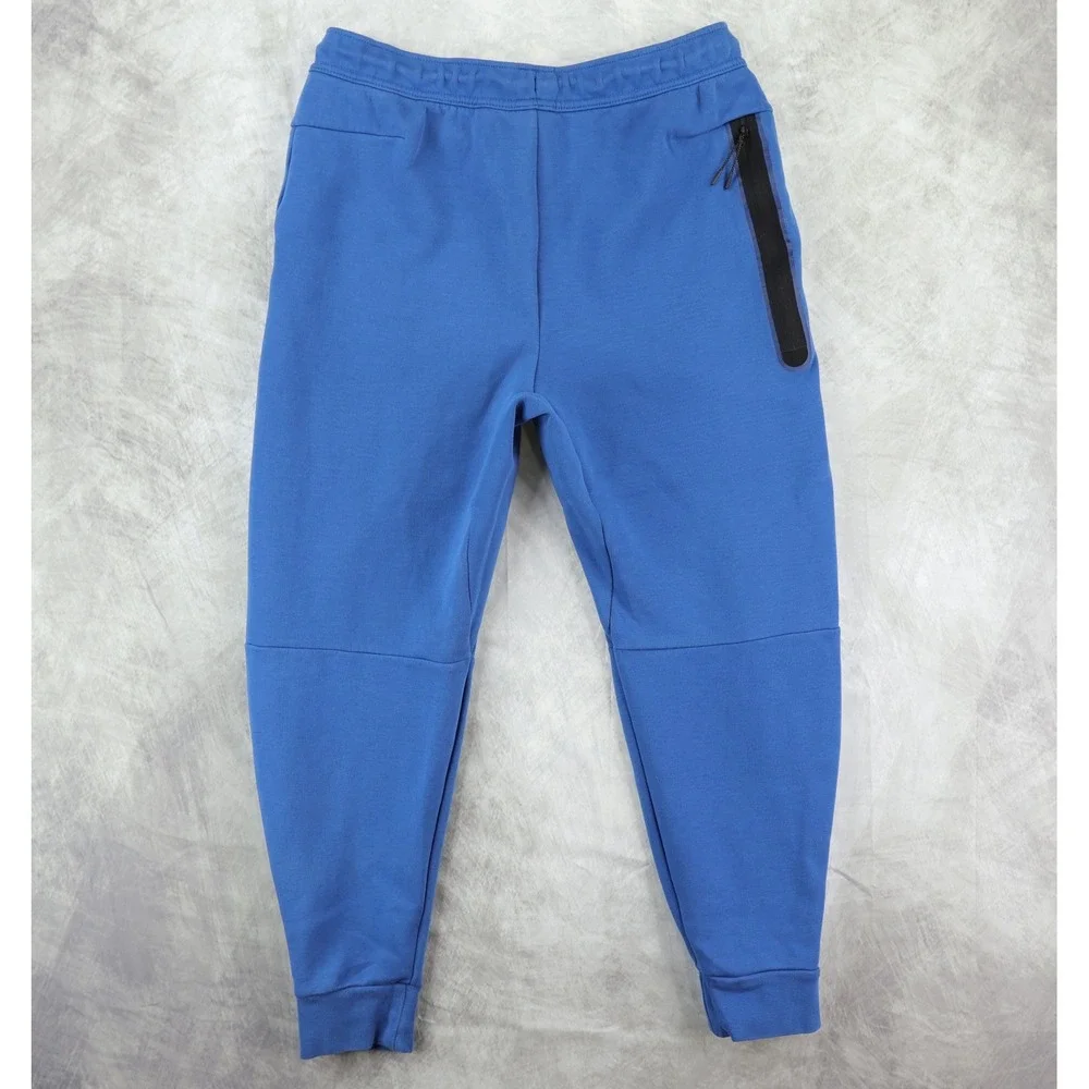 Nike Tech Fleece Joggers Men Large Blue Tapered Sweatpants CU4495-403